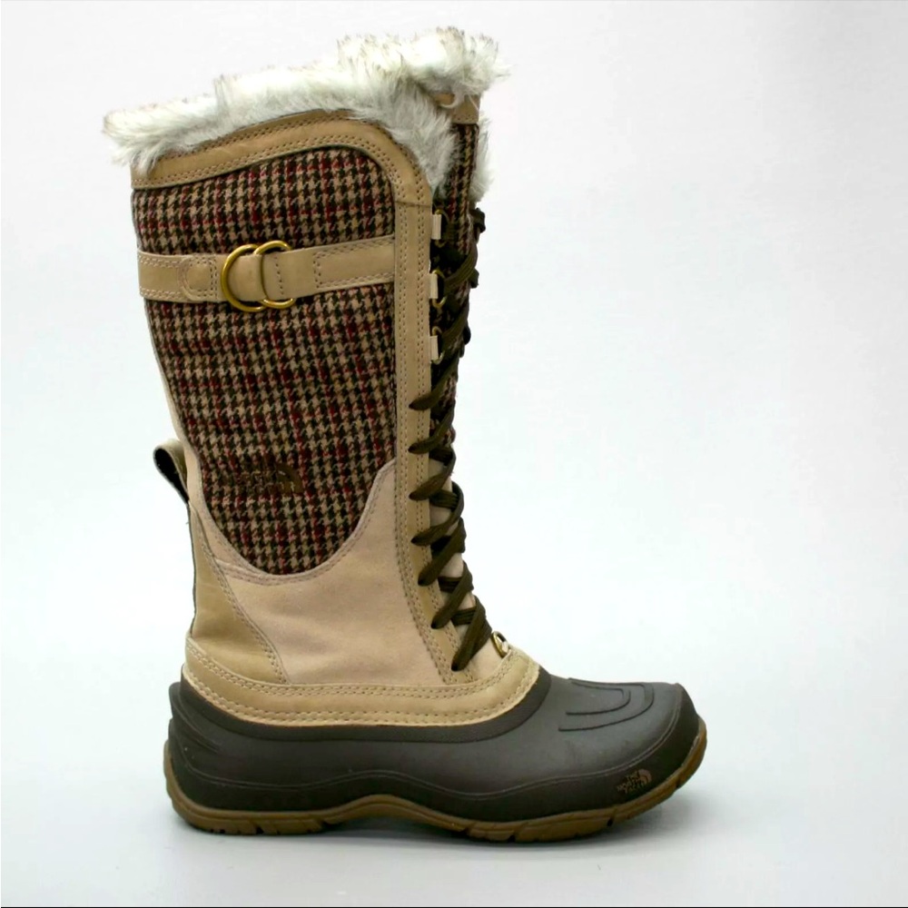 The North Face Women’s Size 7 Shellista Lace Luxe Brown Waterproof Winter Boots